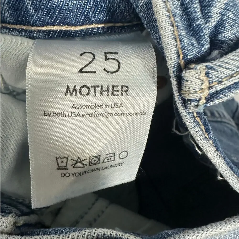 Mother Superior Denim Midi Skirt The Split Second in Strike a Pose